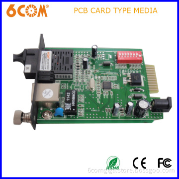 Mmf Sc Connector 20km Card Type Media Converter